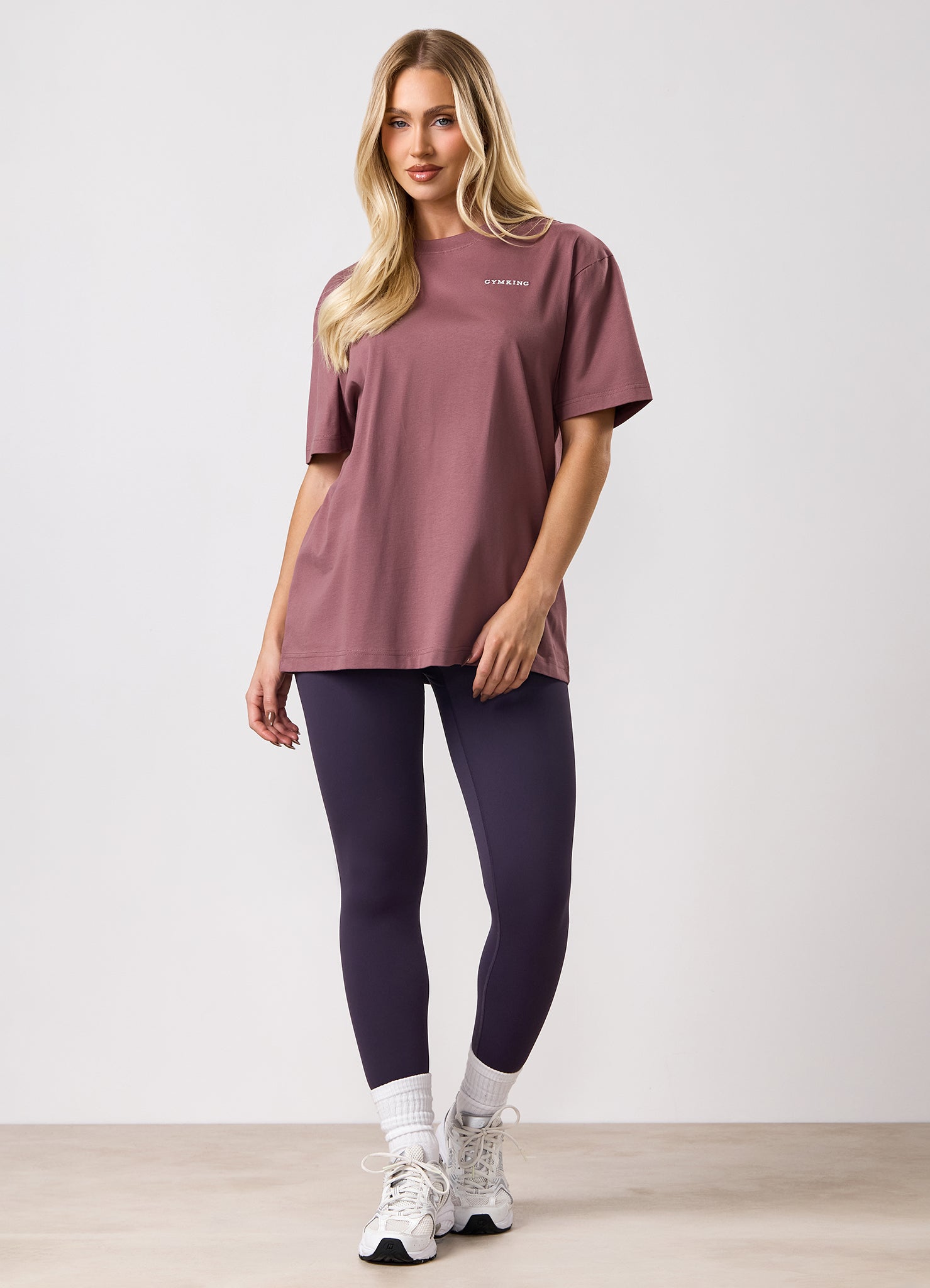 Gym King 365 Boyfriend Tee - Brown Plum