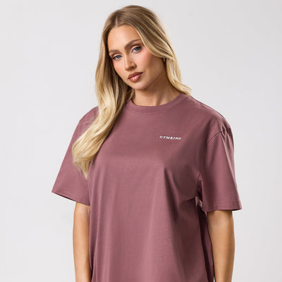Gym King 365 Boyfriend Tee - Brown Plum