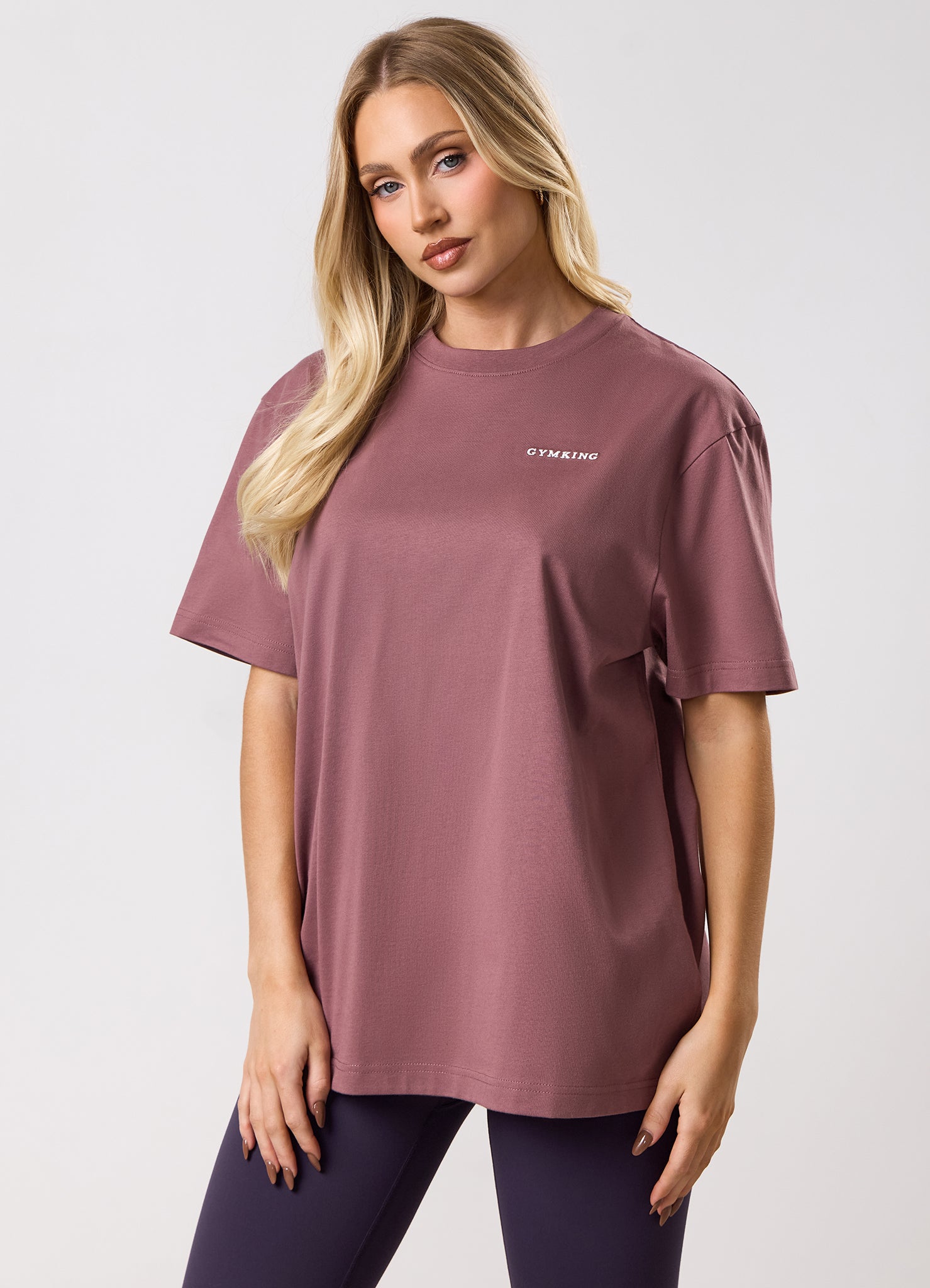 Gym King 365 Boyfriend Tee - Brown Plum