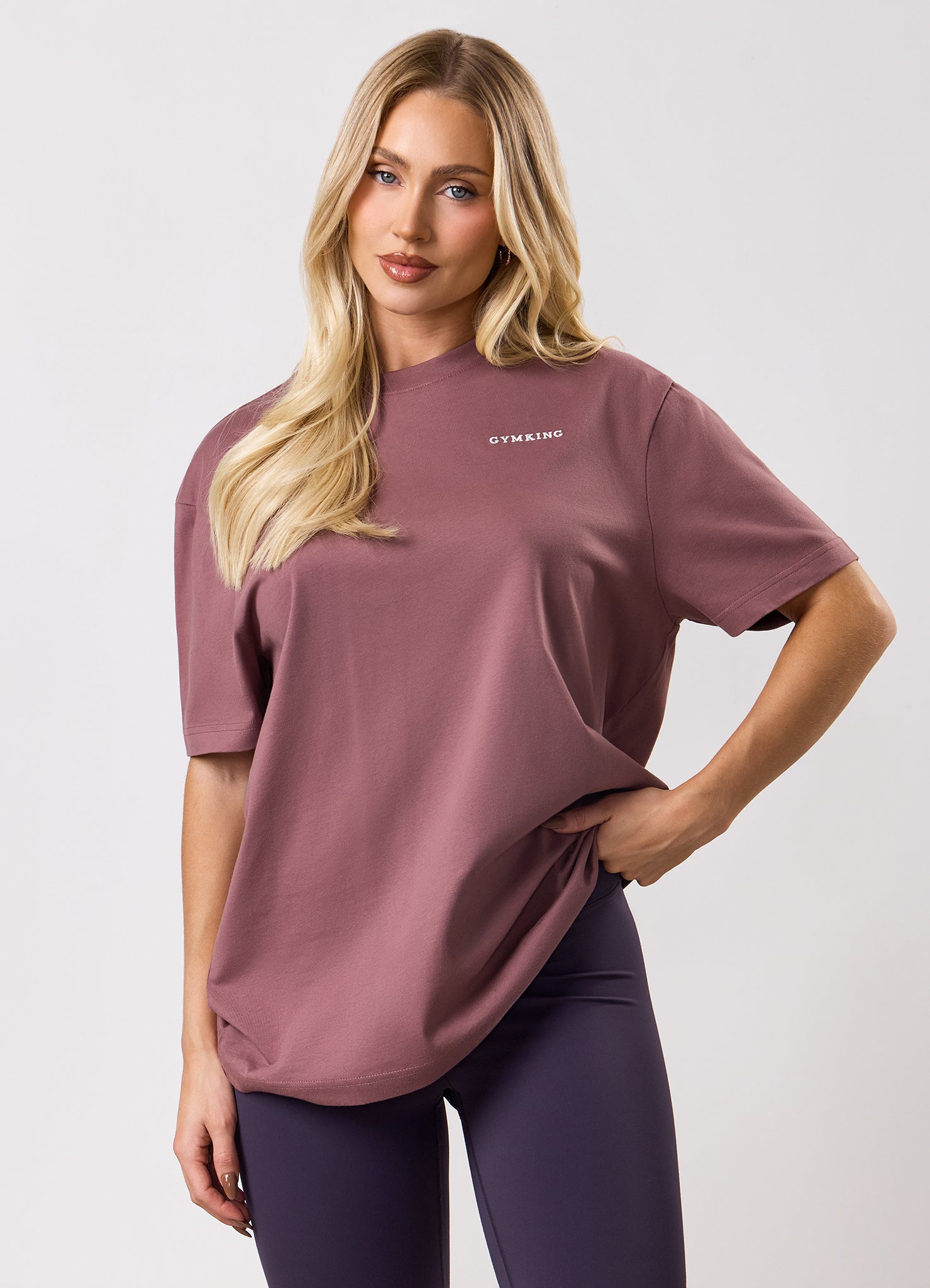 Gym King 365 Boyfriend Tee - Brown Plum