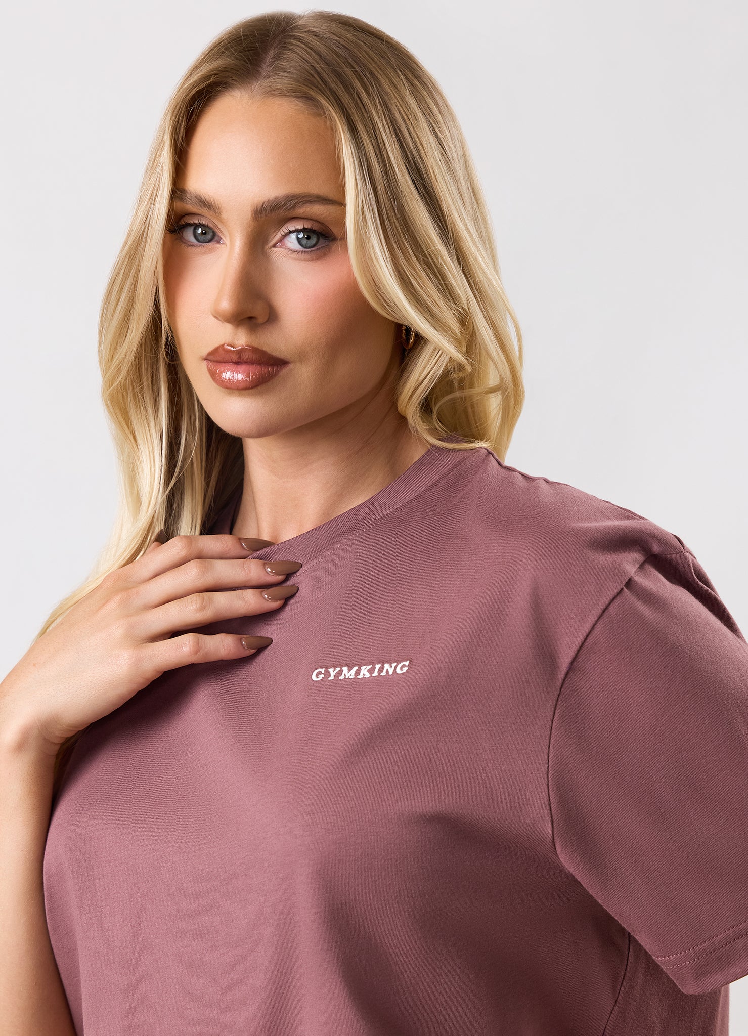 Gym King 365 Boyfriend Tee - Brown Plum
