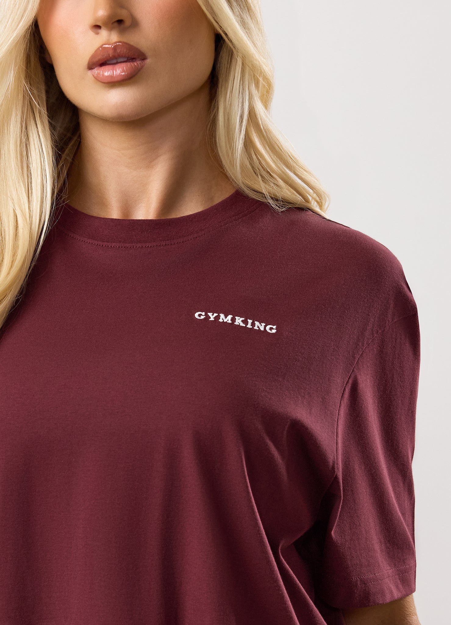 Gym King 365 Boyfriend Tee - Burgundy