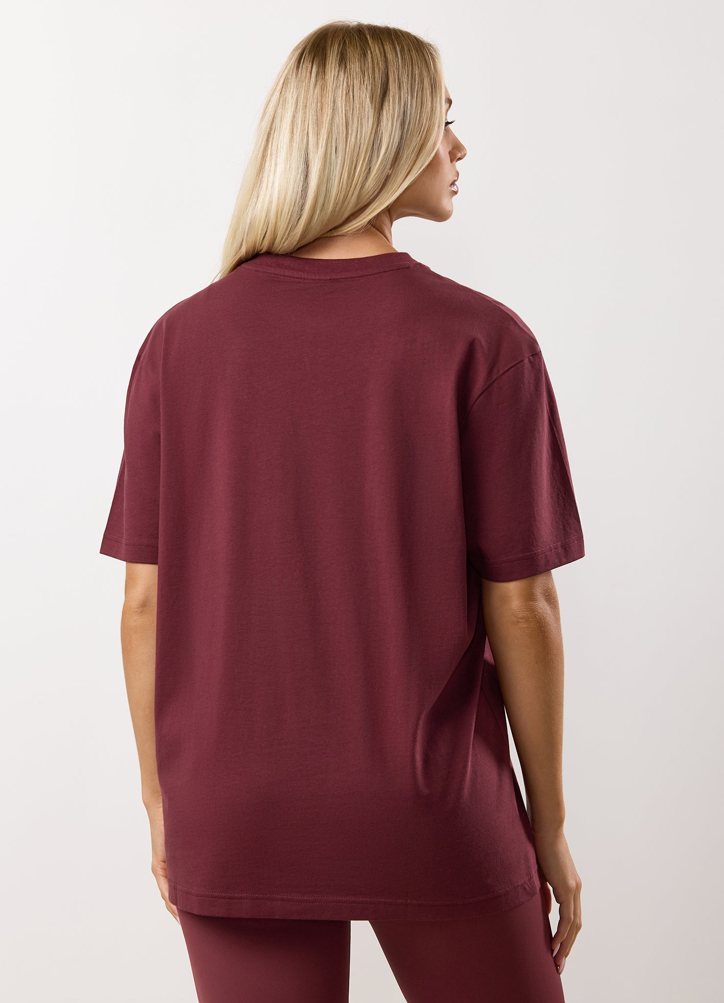 Gym King 365 Boyfriend Tee - Burgundy