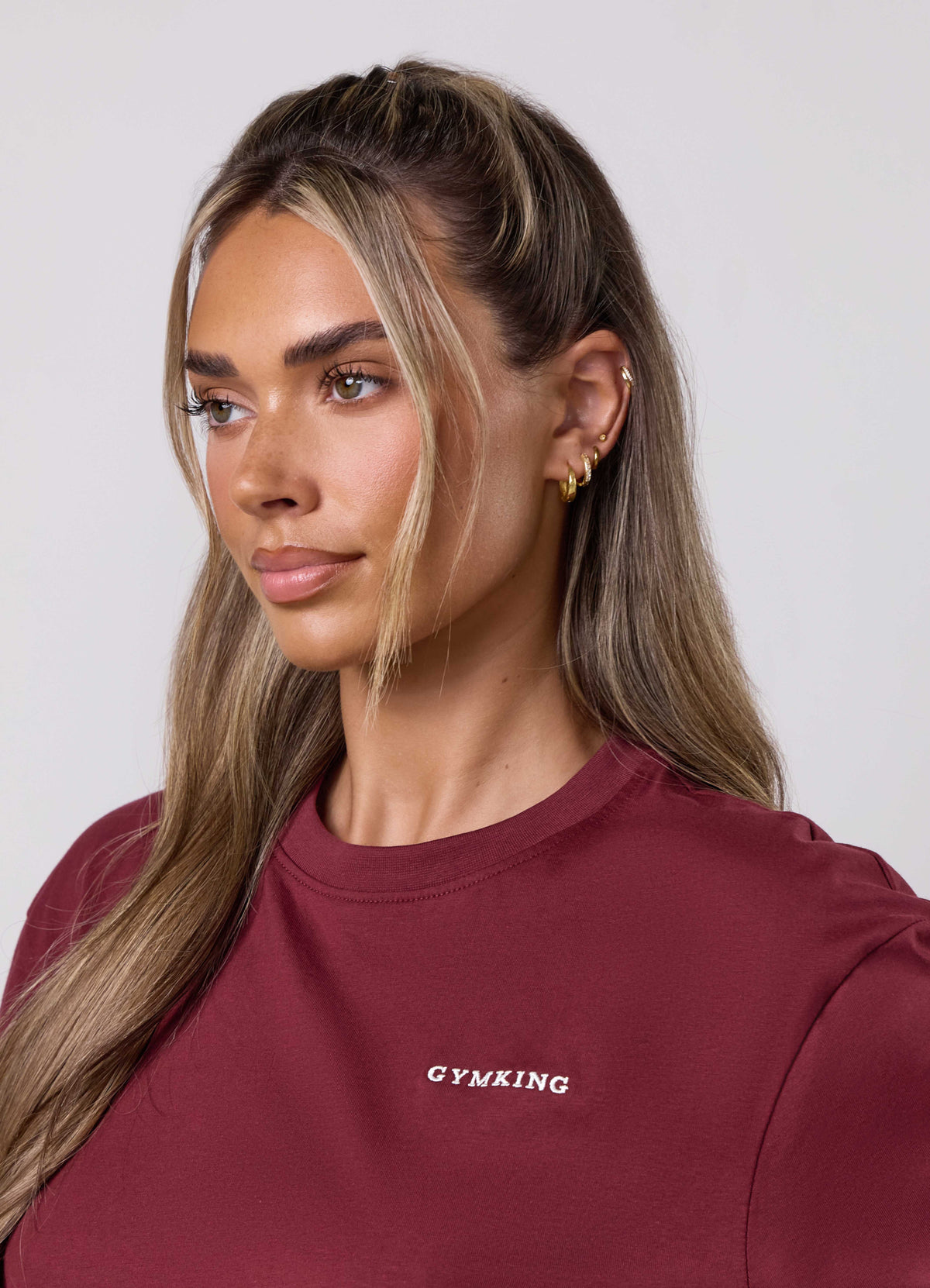 Gym King 365 Boyfriend T-shirt - Claret