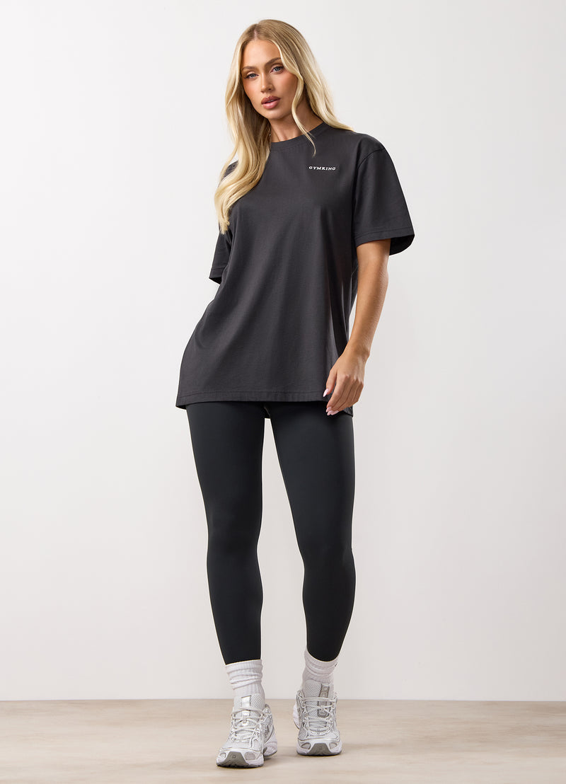 Gym King 365 Boyfriend Tee - Dark Pewter