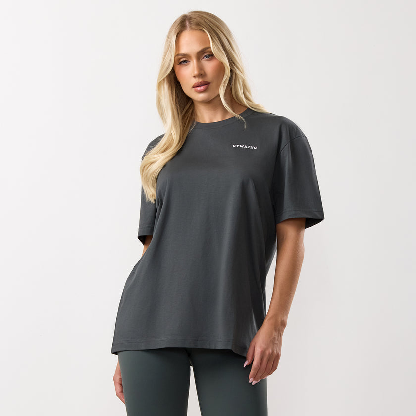 Gym King 365 Boyfriend Tee - Green Smoke