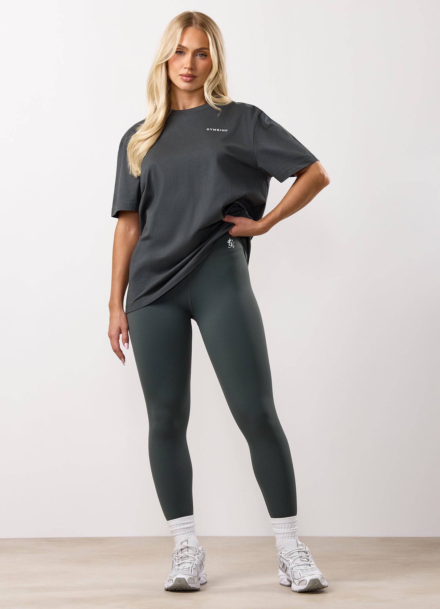 Gym King 365 Boyfriend Tee - Green Smoke