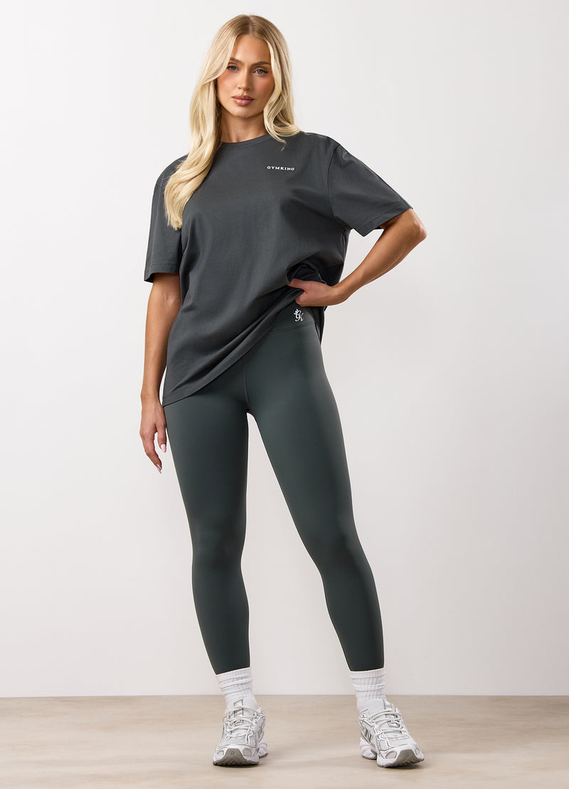 Gym King 365 Boyfriend Tee - Green Smoke
