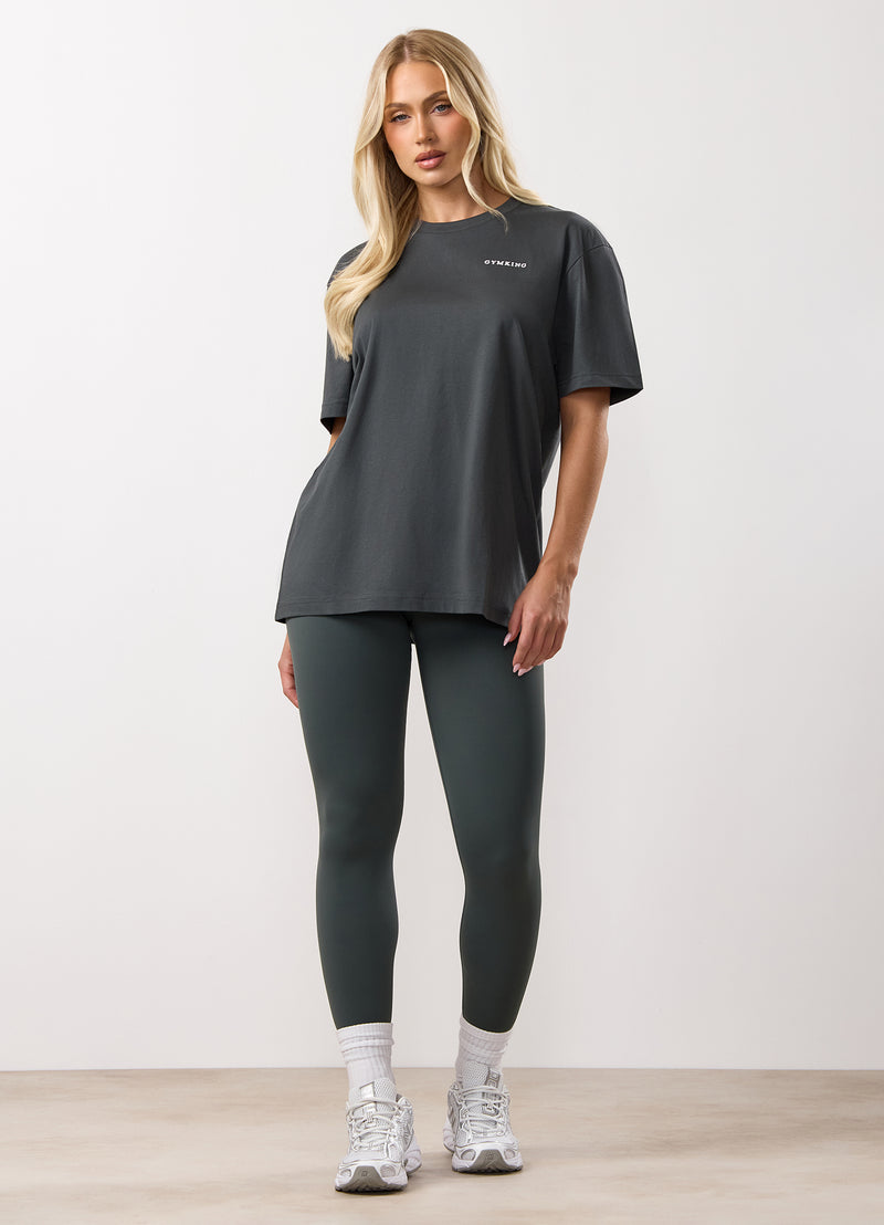 Gym King 365 Boyfriend Tee - Green Smoke