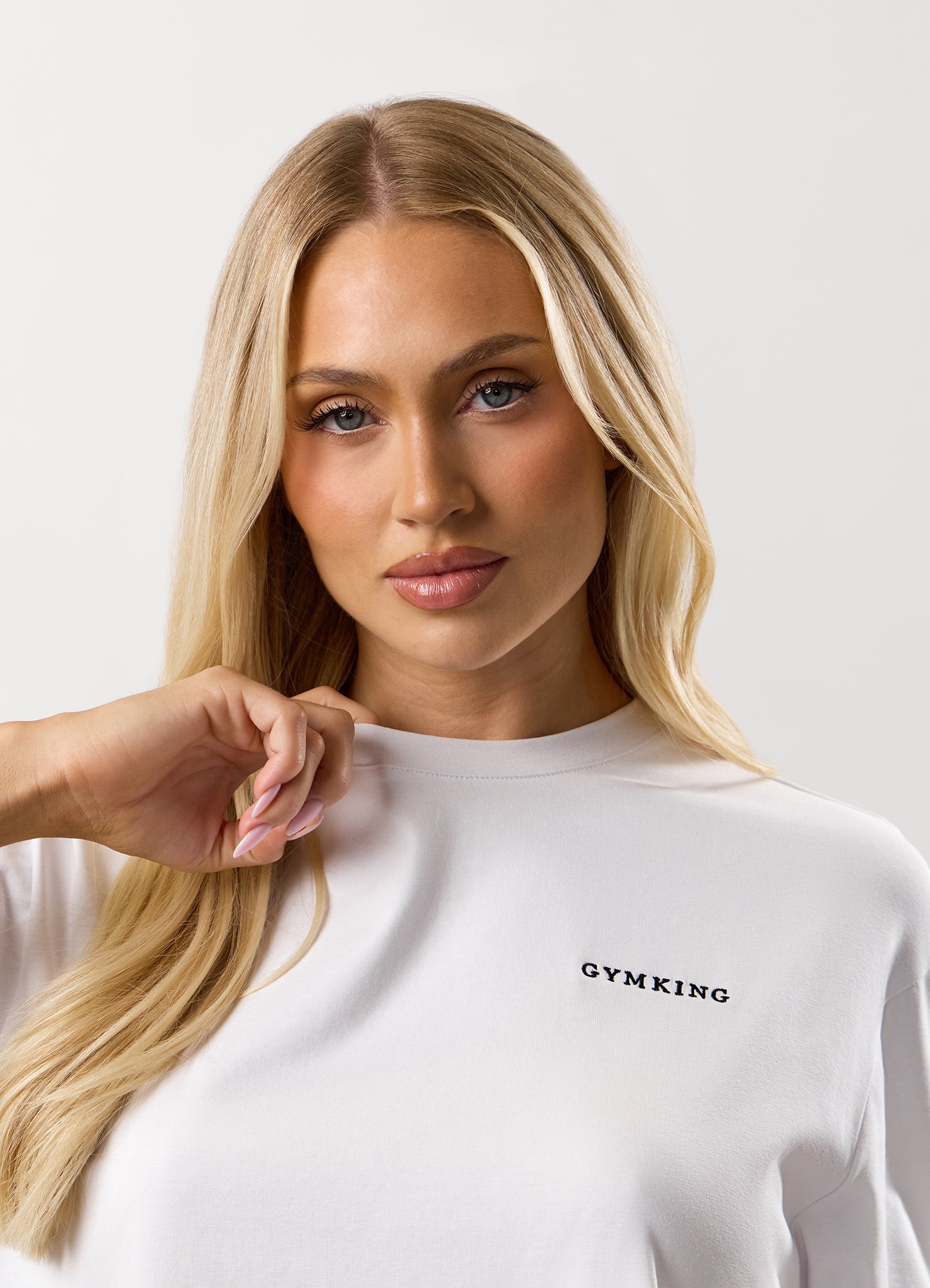 Gym King Boyfriend Tee - White