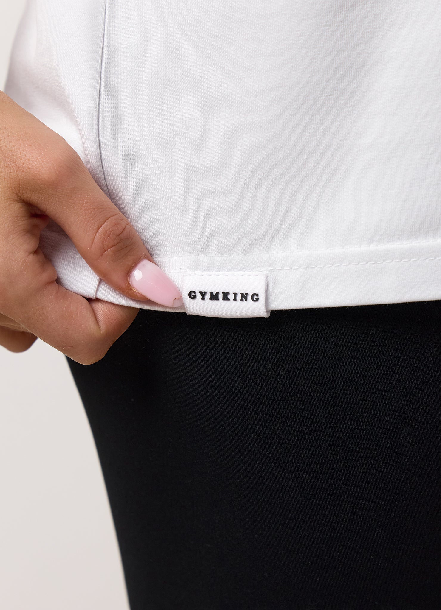 Gym King Boyfriend Tee - White