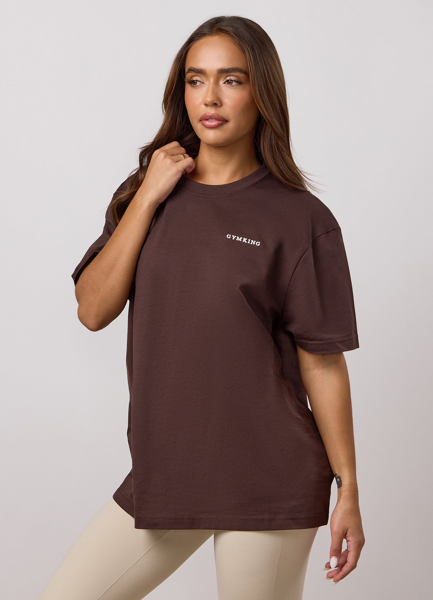 Gym King 365 Boyfriend T-Shirt - Dark Chocolate