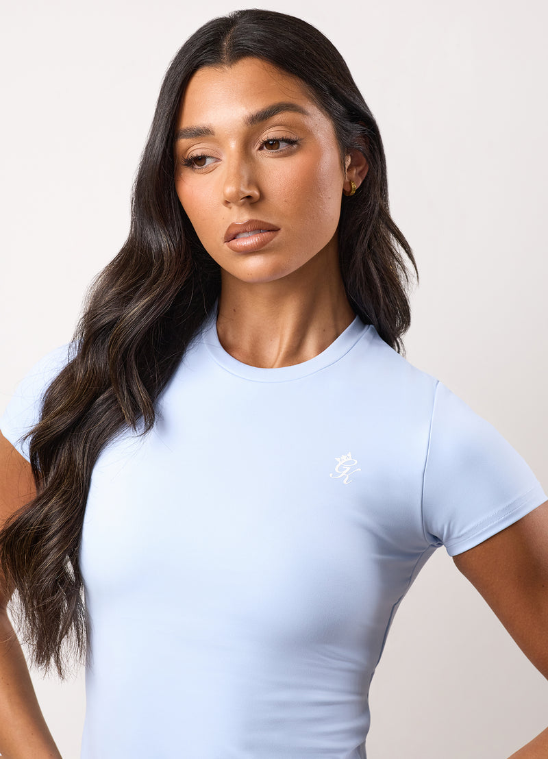 Gym King 365 Built-In Bra Tee - Hydrangea Blue