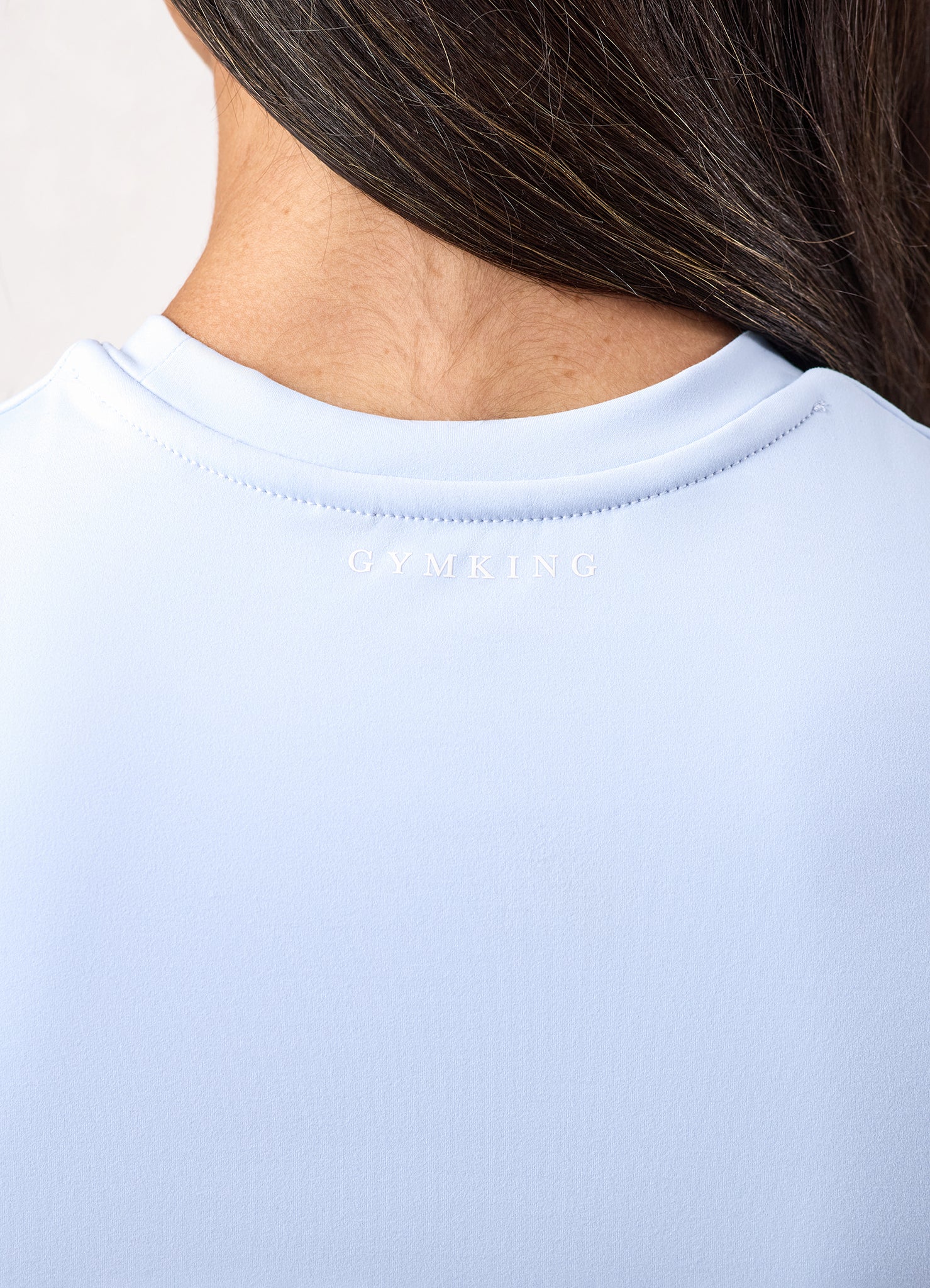 Gym King 365 Built-In Bra Tee - Hydrangea Blue