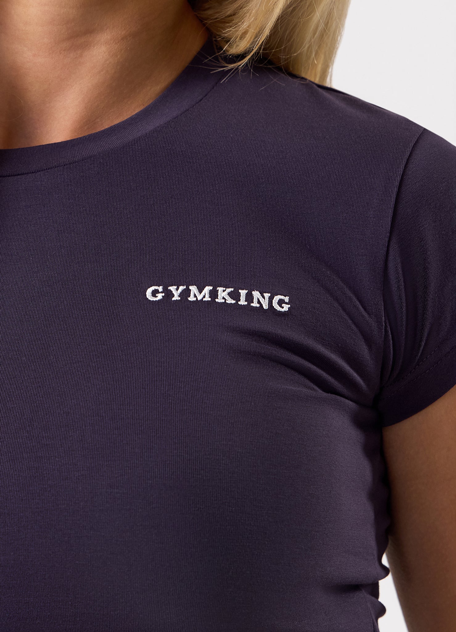 Gym King 365 Cap Sleeve Tee - Aubergine