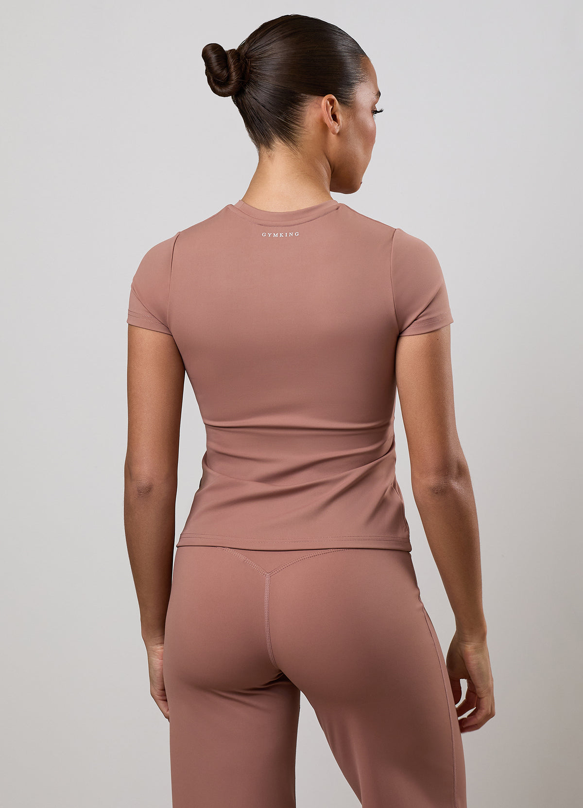 Gym King 365 Built-In Bra T-Shirt - Pale Chestnut