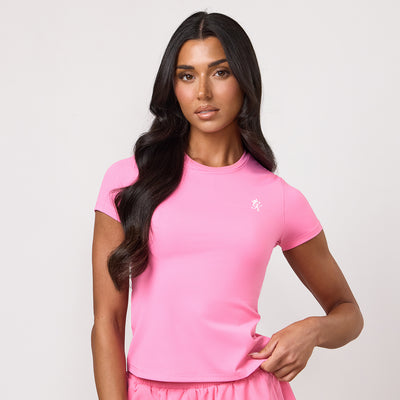Gym King 365 Cap Sleeve Tee - Carnation Pink