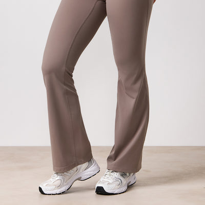 Gym King 365 Wrap Over Flared Yoga Legging Petite - Truffle