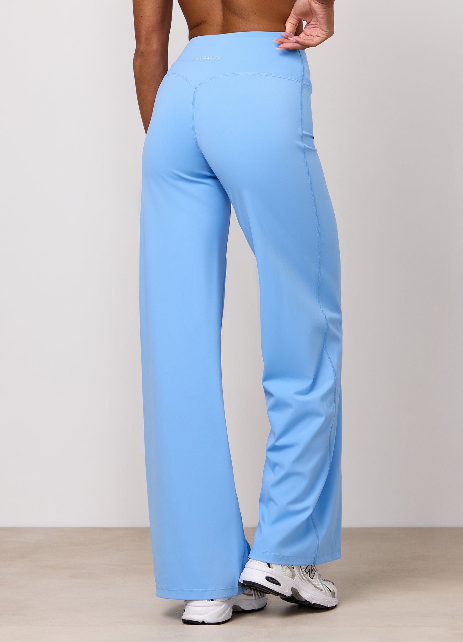 Gym King 365 Lightweight Straight Leg Yoga Pant Petite - Blue Cotton