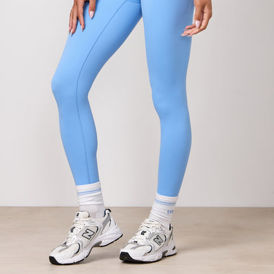 Gym King 365 Wrap Over Legging - Blue Cotton