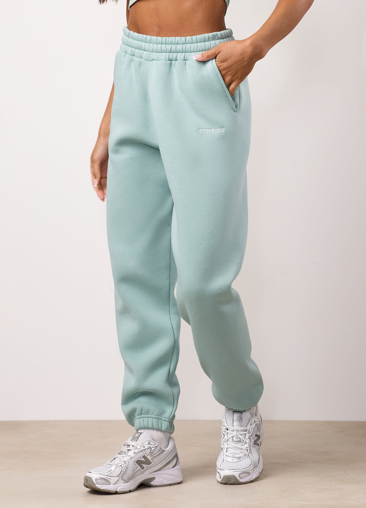 Gym King 365 Relaxed Fit Hood Tracksuit - Green Mist