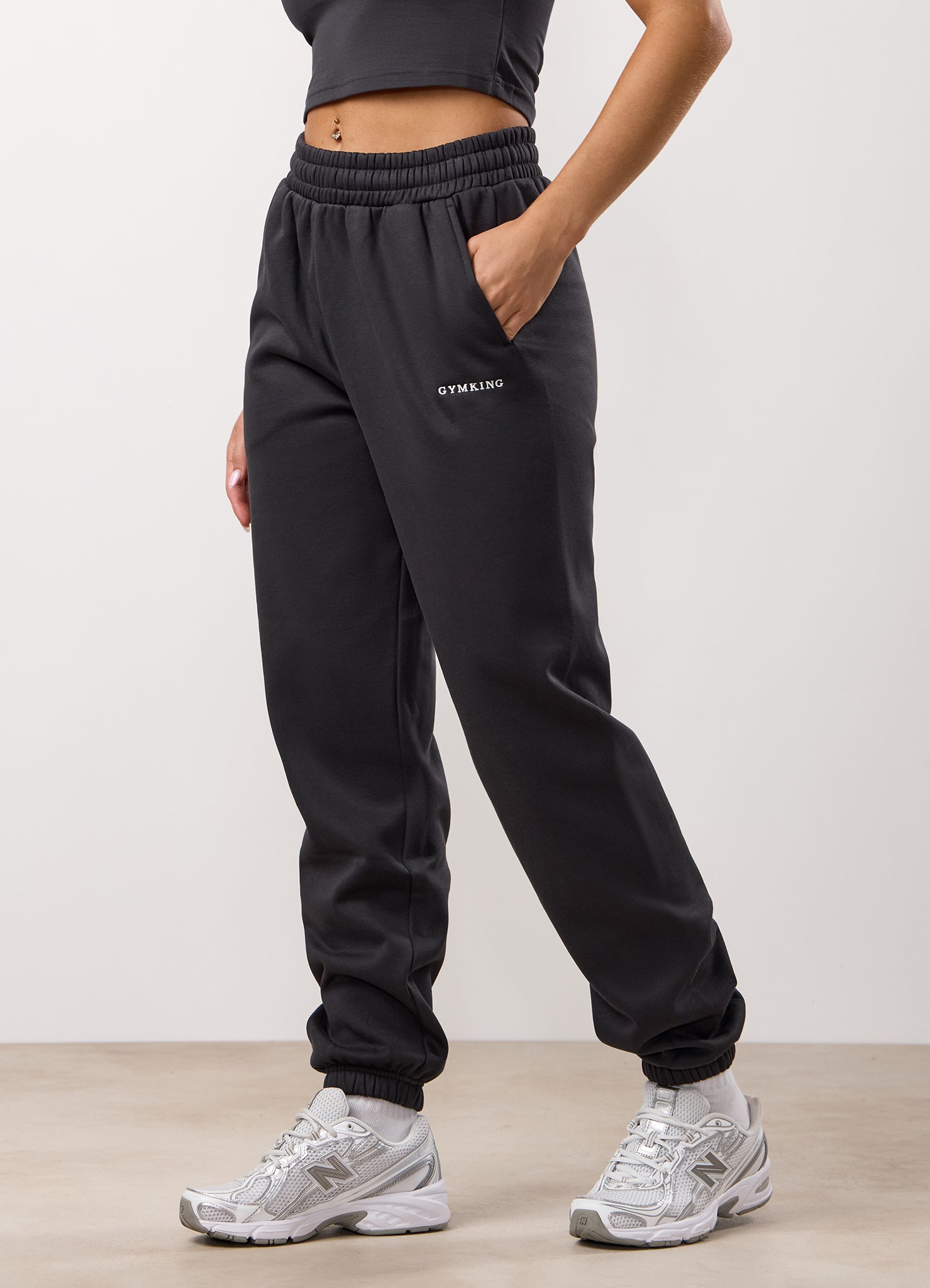 Gym King 365 Relaxed Fit Hood Tracksuit - Dark Pewter