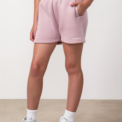 Gym King Junior 365 Fleece Short - Muted Mauve