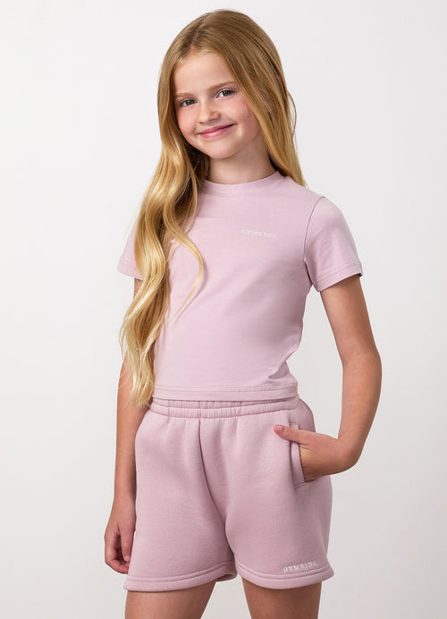 Gym King Junior 365 Fitted Tee - Muted Mauve