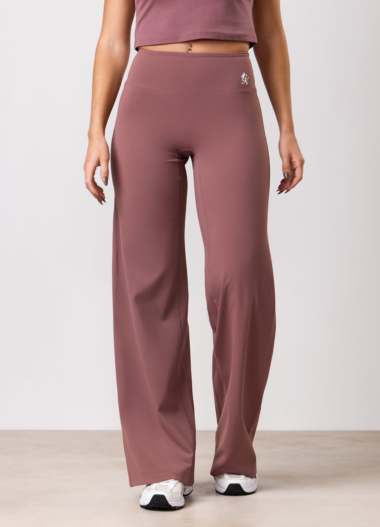 Gym King 365 Straight Leg Yoga Pant Petite - Brown Plum