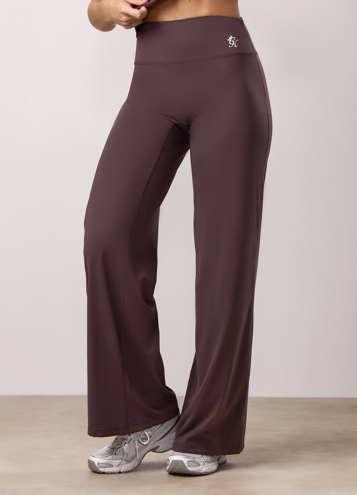 Gym King 365 Regular Length High Waisted Straight Leg Yoga Pant - Cherry Brown