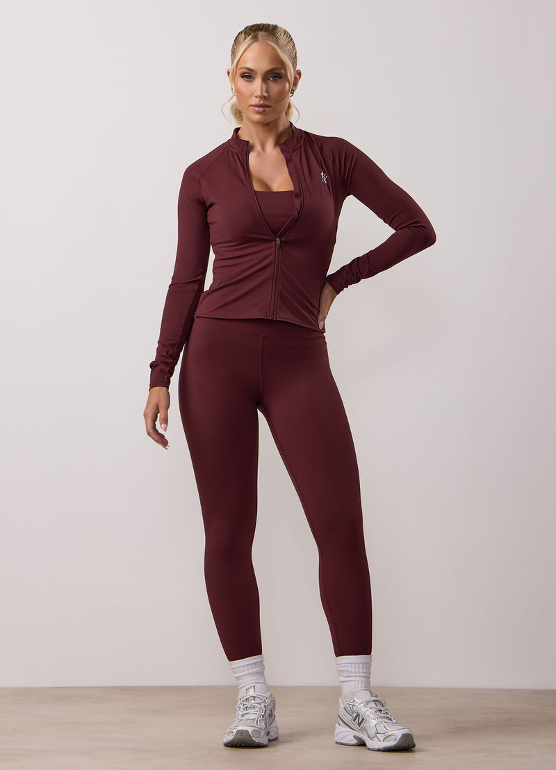 Gym King 365 Full Zip Funnel - Deep Cherry