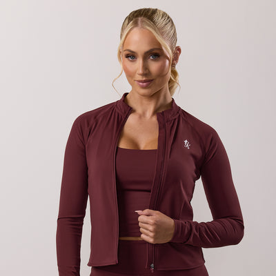 Gym King 365 Full Zip Funnel - Deep Cherry
