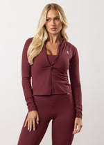 Gym King 365 Full Zip Funnel - Burgundy thumbnail