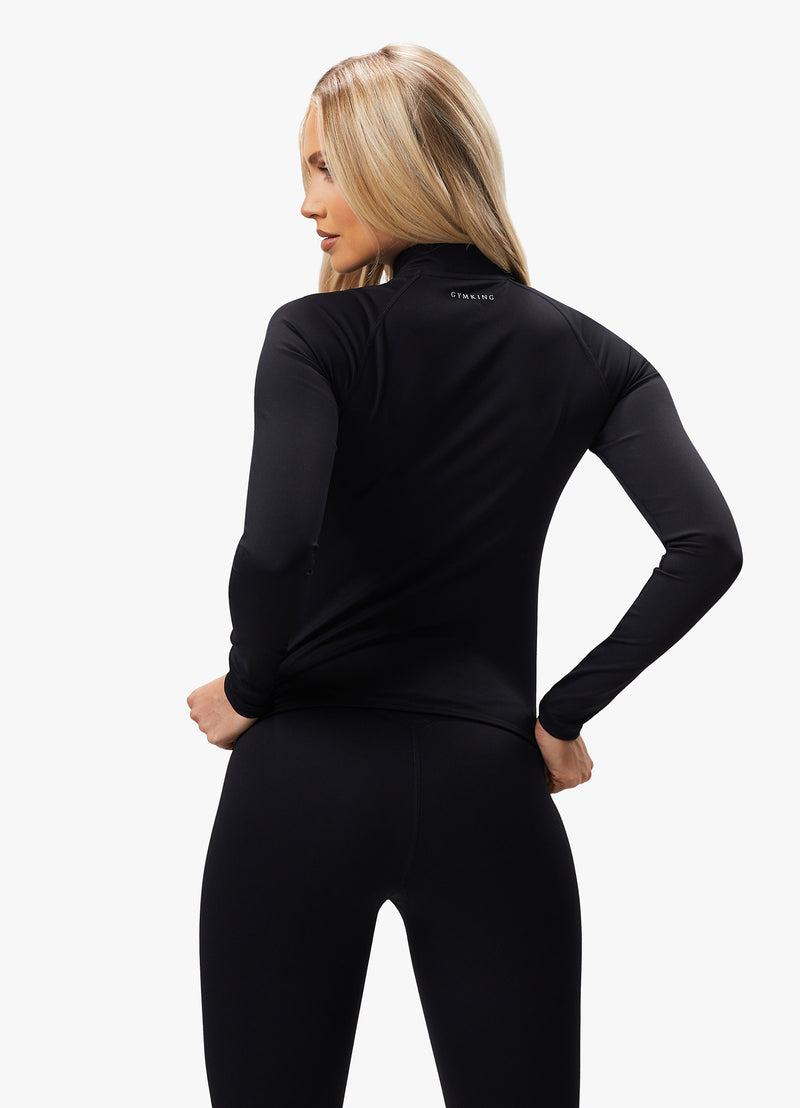 Gym King 365 Full Zip Funnel - Black