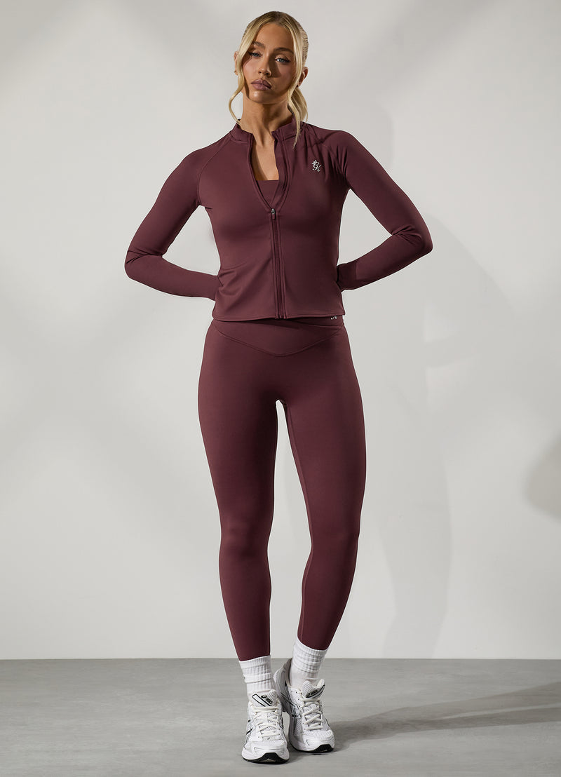 Gym King 365 Full Zip Funnel - Burgundy