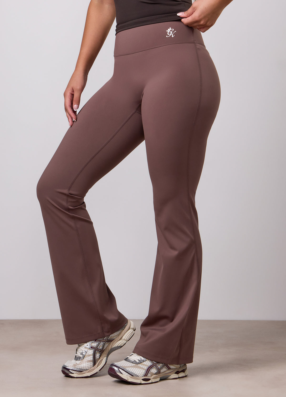 Gym King 365 Regular Length Flared Yoga Pant - Pecan Brown