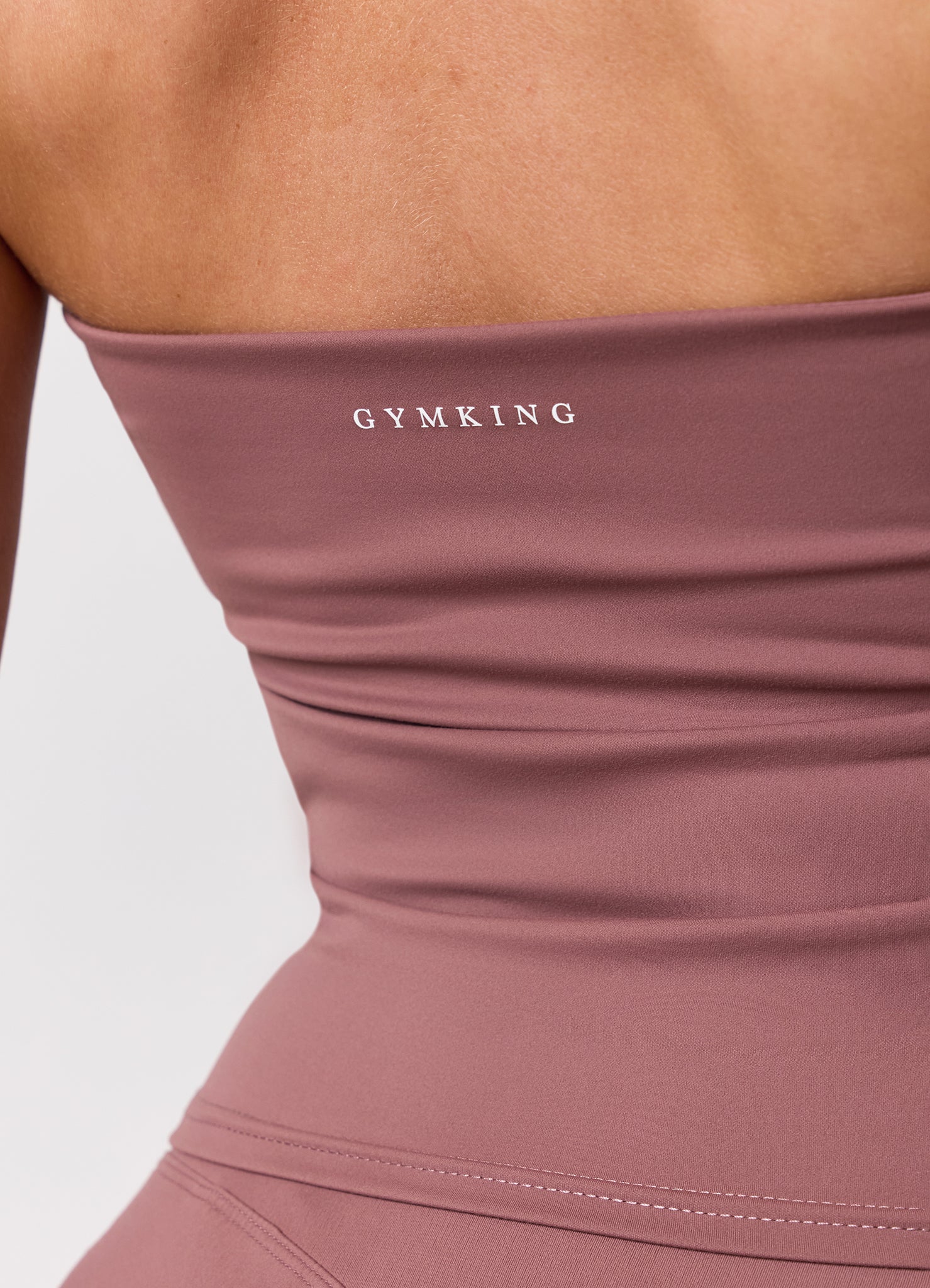 Gym King 365 Halter Neck Tank - Brown Plum