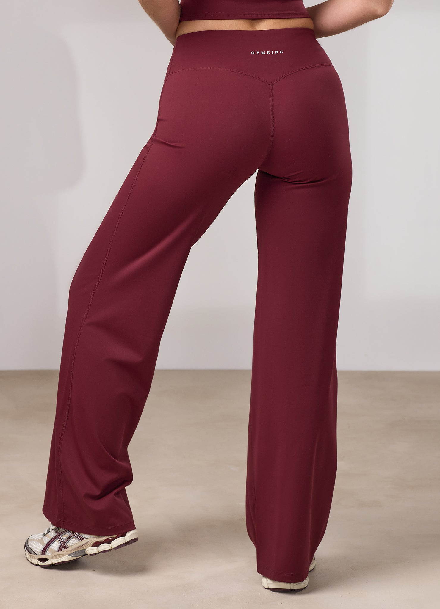 Gym King 365 Straight Leg Yoga Pant Petite- Deep Cherry