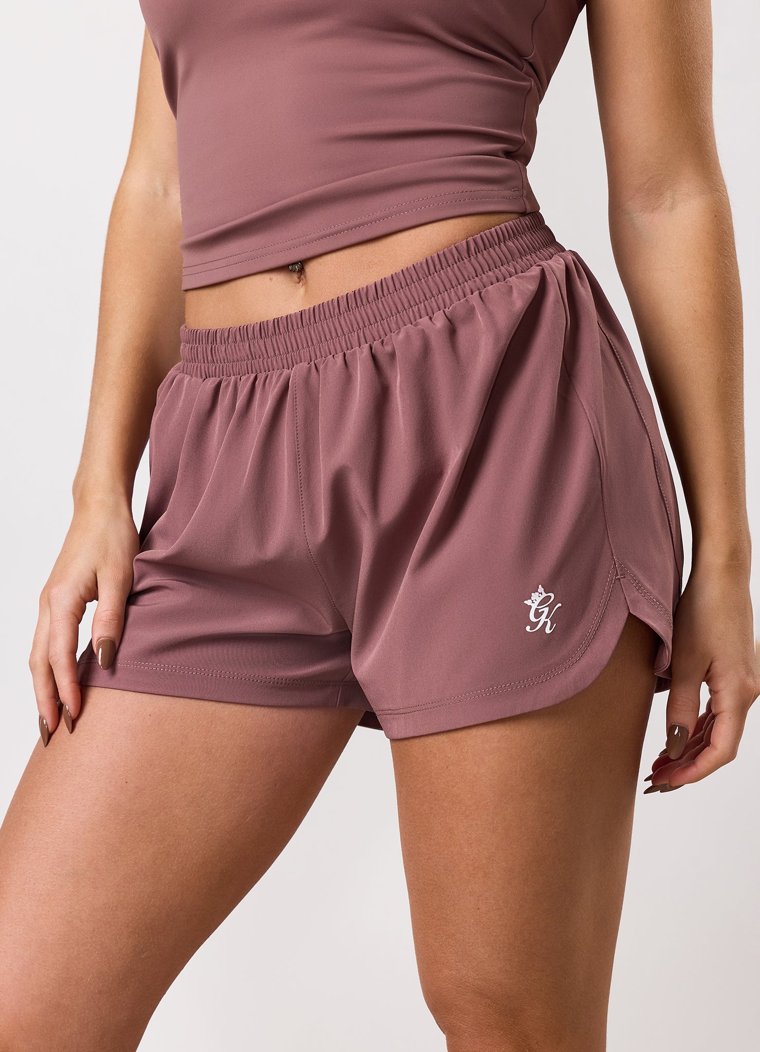 Gym King 365 Woven Running Short - Brown Plum