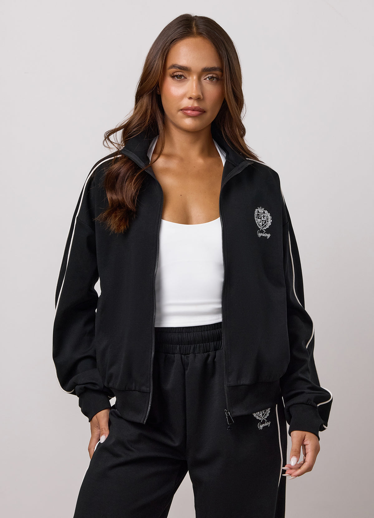 Gym King Heritage Sportjasje - Zwart
