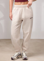 Gym King Script Fleece Jogger - Butterscotch Marl/Deep Cherry thumbnail