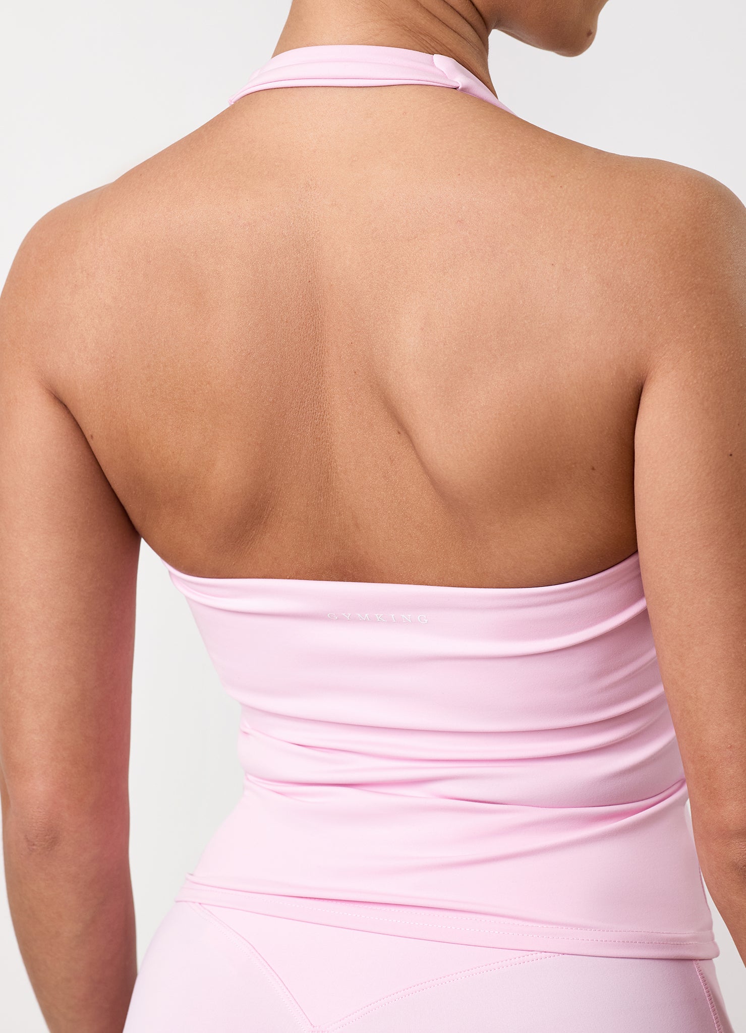 Gym King 365 Halter Neck Tank - Soft Pink