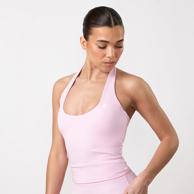 Gym King 365 Halter Neck Tank - Soft Pink