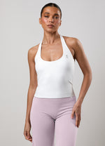 Gym King 365 Halter Neck Tank - White thumbnail