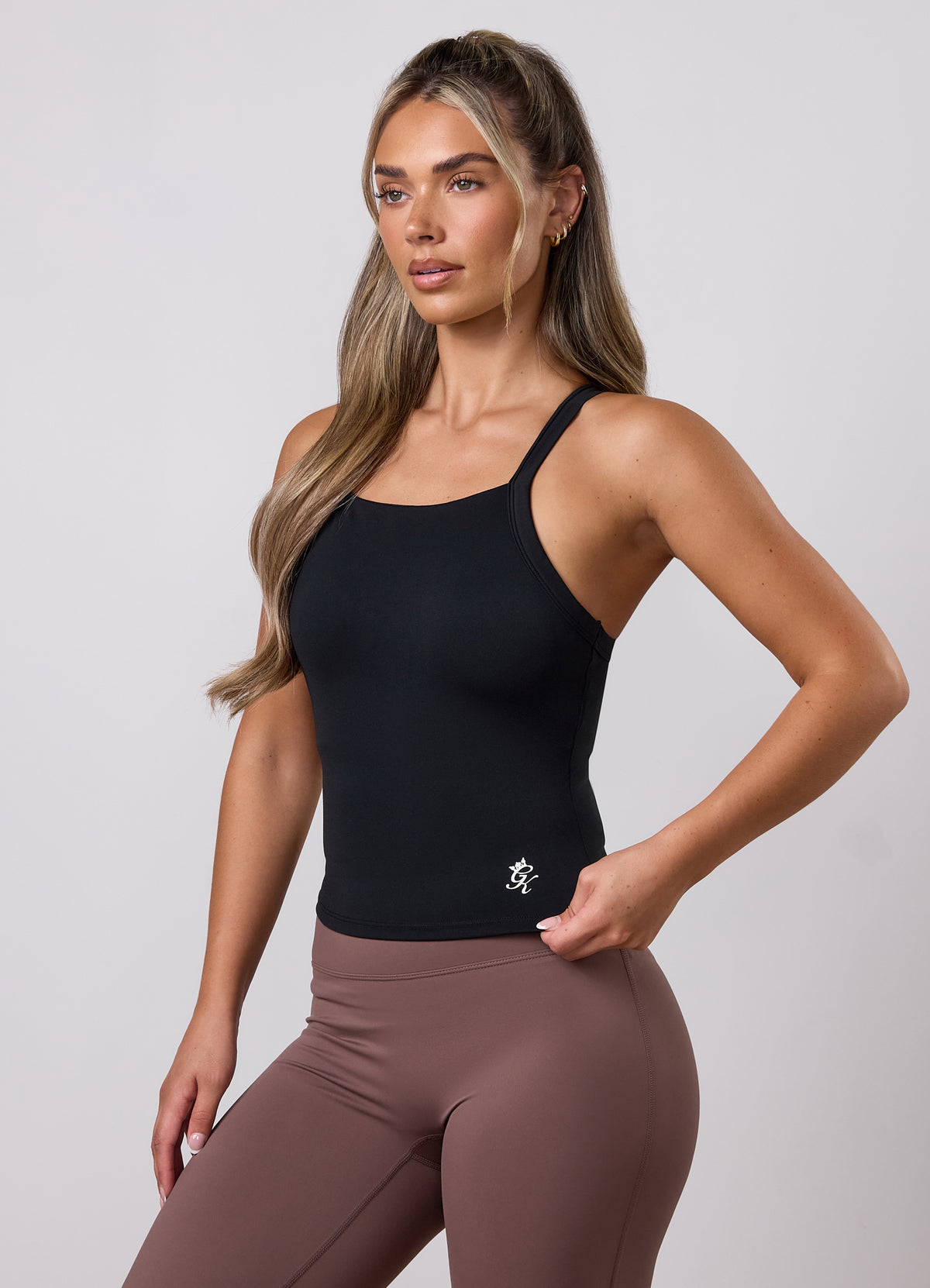 Gym King 365 High Neck Tank - Black