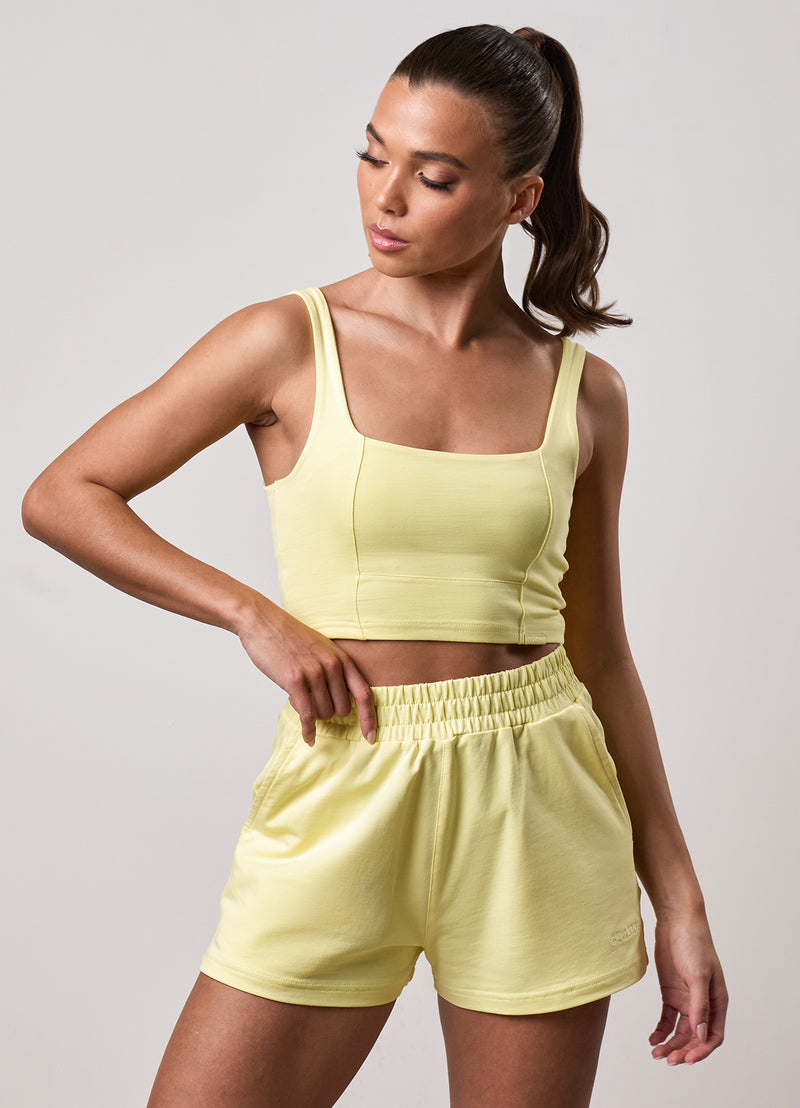 Gym King 365 Jersey Square Neck Tank - Sherbet Lemon