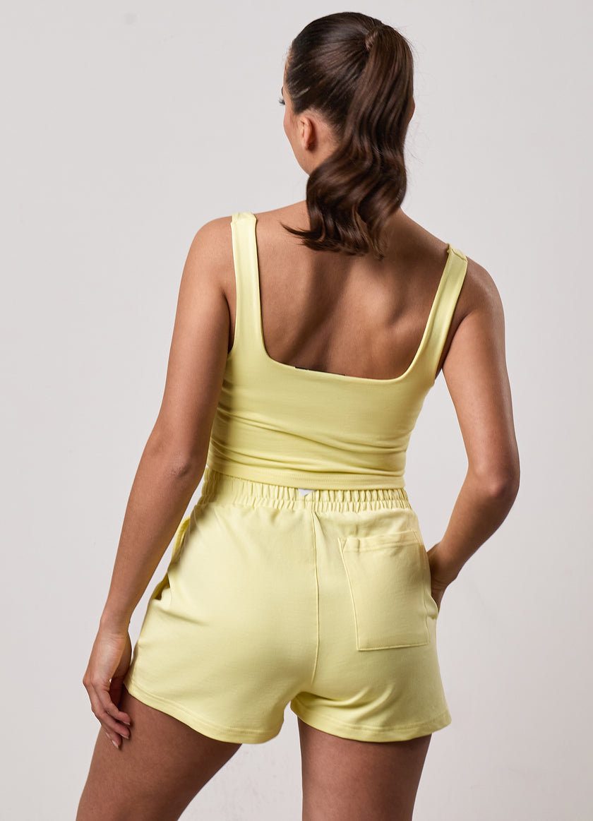 Gym King 365 Jersey Square Neck Tank - Sherbet Lemon
