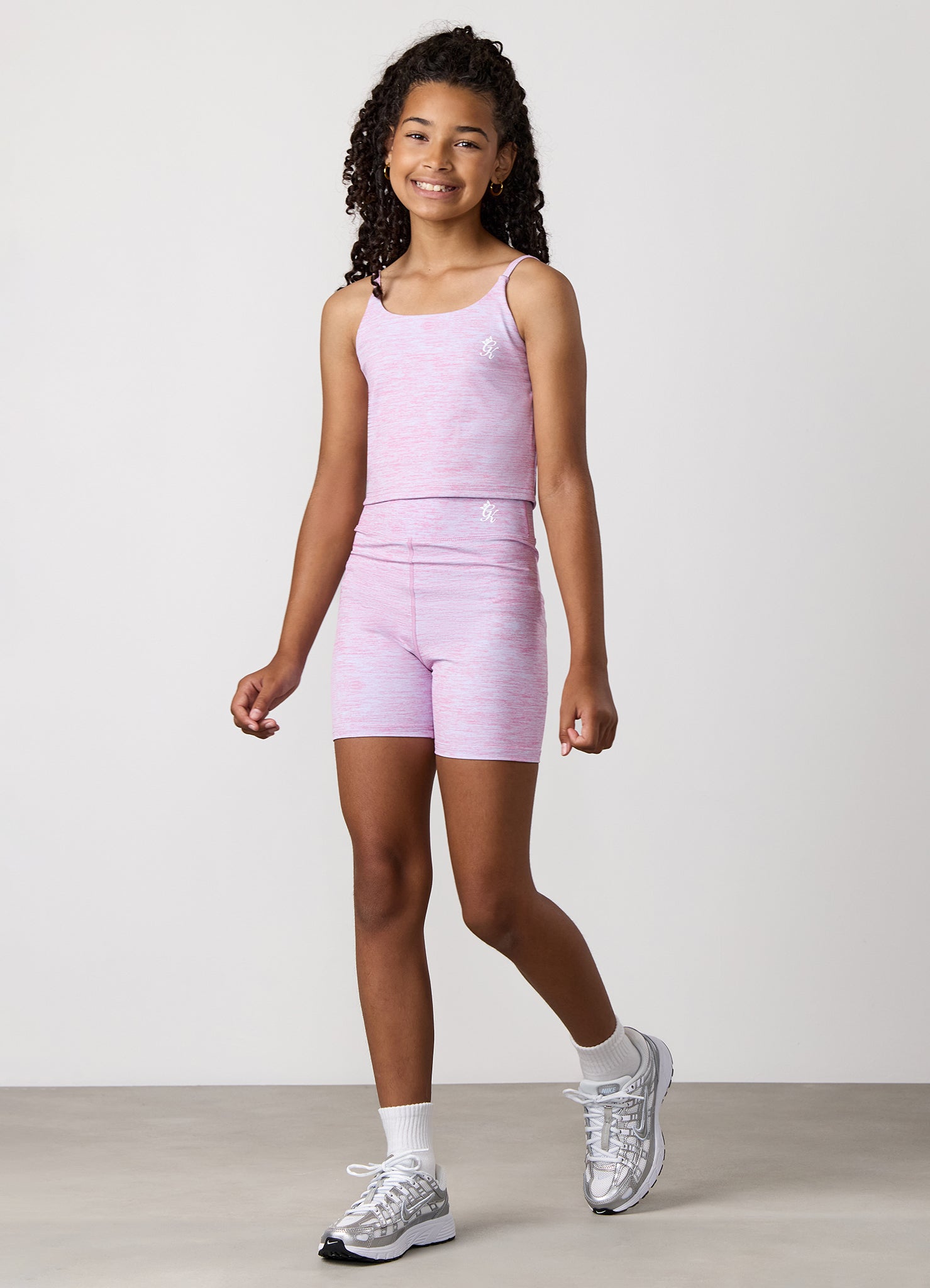 Gym King Kids 365 5" Short - Hydrangea Blue / Bubblegum Pink Grindle