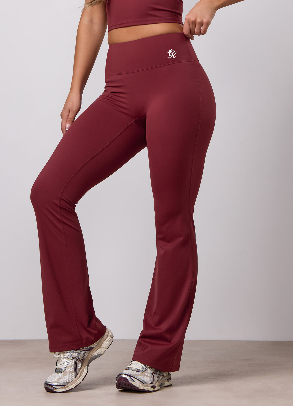 Gym King 365 Regular Length Flared Yoga Pant - Claret