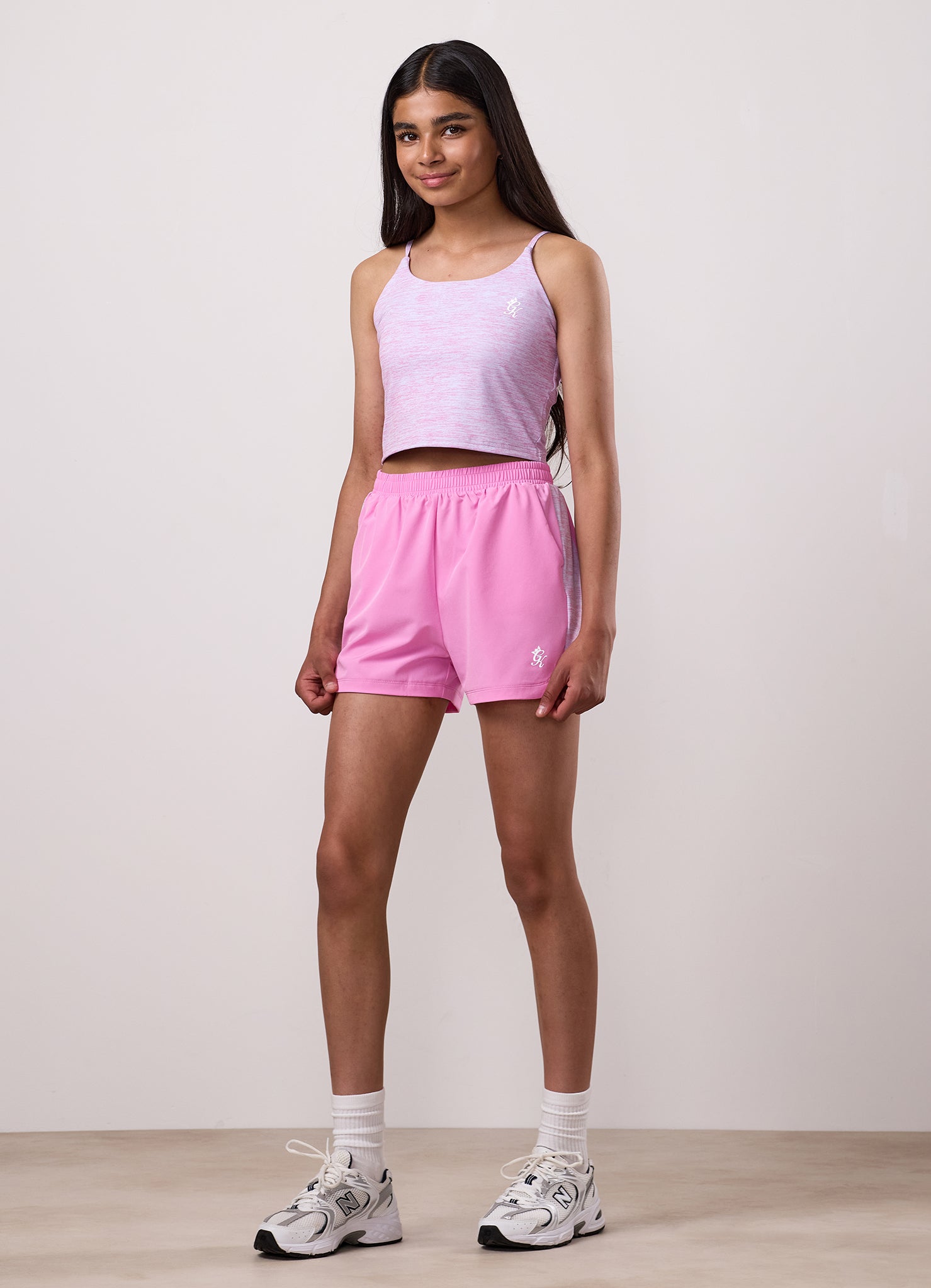 Gym King Kids 365 Grindle Short - Bubblegum Pink/Hydrangea Blue/Bubblegum Pink Grindle
